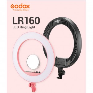 Đèn Ledring Godox LR160 Daylight Ringlight (Pink- Black )